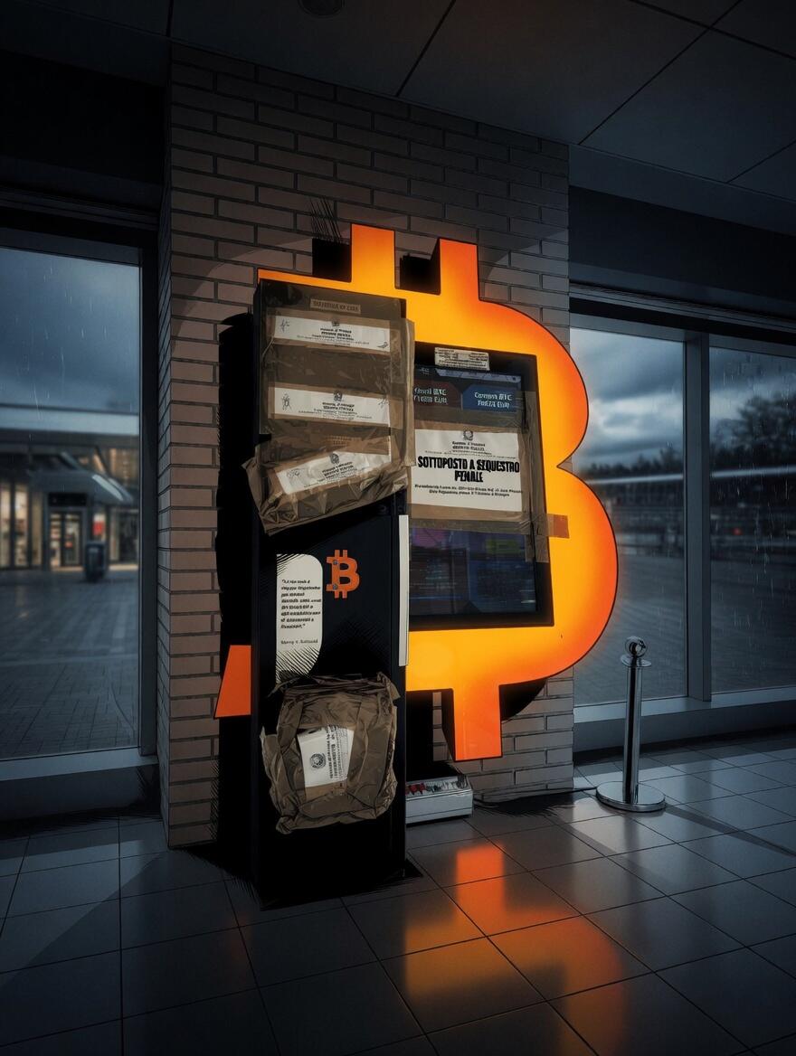 Sequestro temporaneo di alcuni ATM Bitcoin in Italia