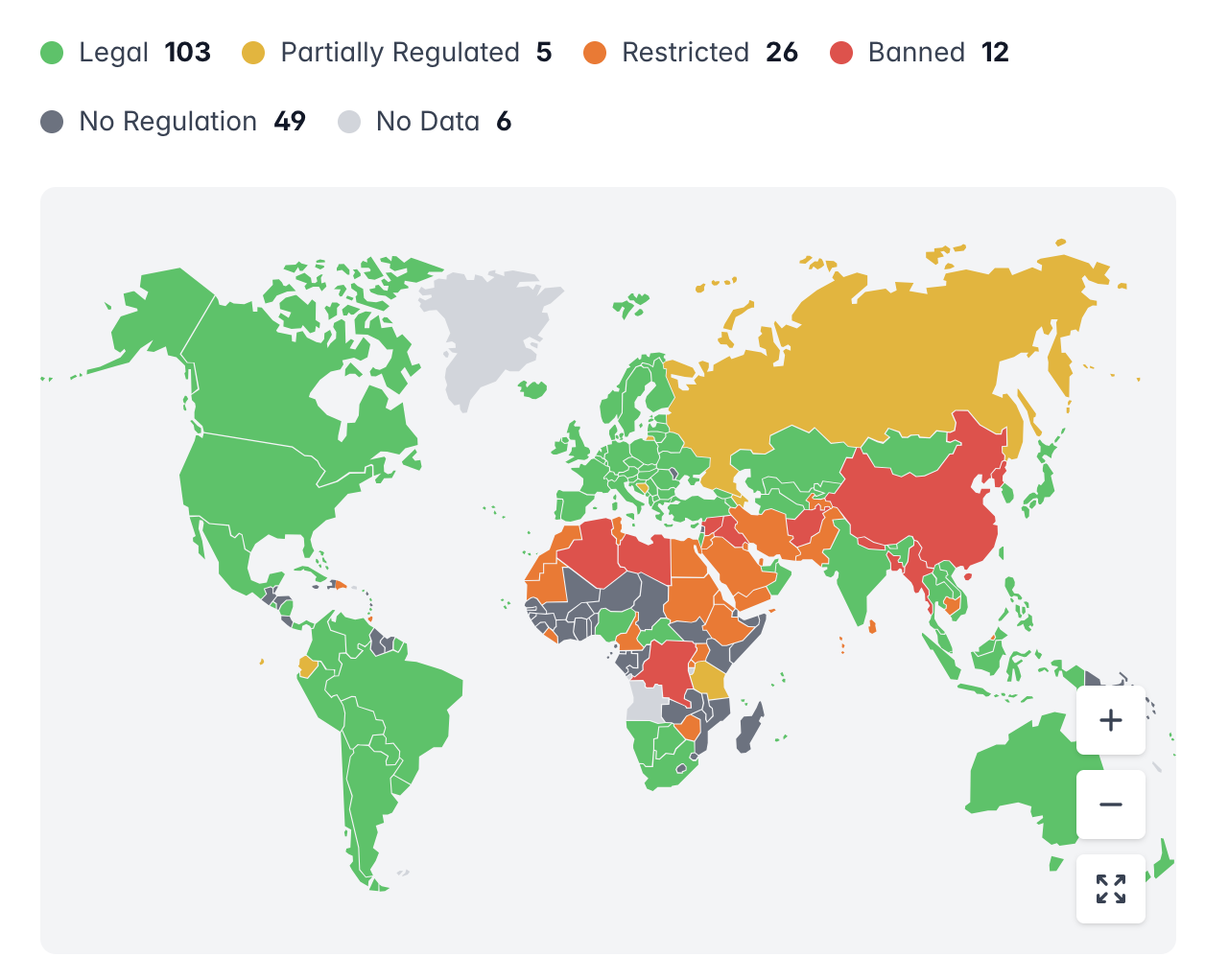 **Cryptowisser lancia la mappa interattiva globale sulle regolamentazioni crypto: dove è legale, tassato o vietato**