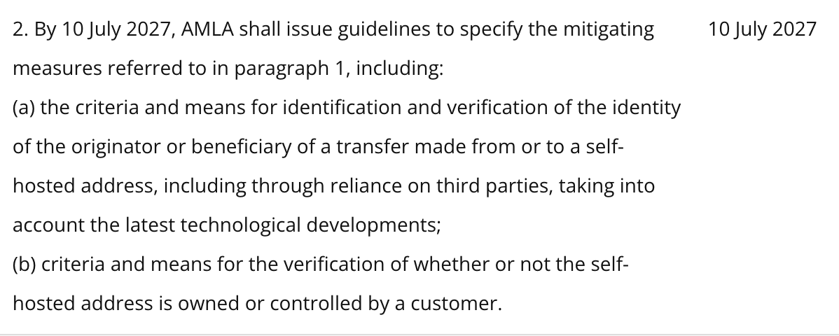 L’UE si prepara a sorvegliare i wallet self-hosted